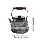 Walnut electric pottery stove household small tea maker glass kettle steaming teapot kung fu tea set