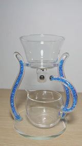 RORA Glass Teapot Set Glass Automatic Magnetic Teapot Set