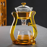 GLASS TEA SET MAGNETIC CRYSTAL GLASS TEAPOT SUIT